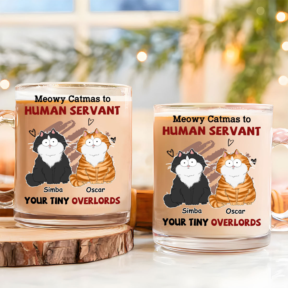 Personalized Custom Glass Mug - Your Unique Tiny Overlords