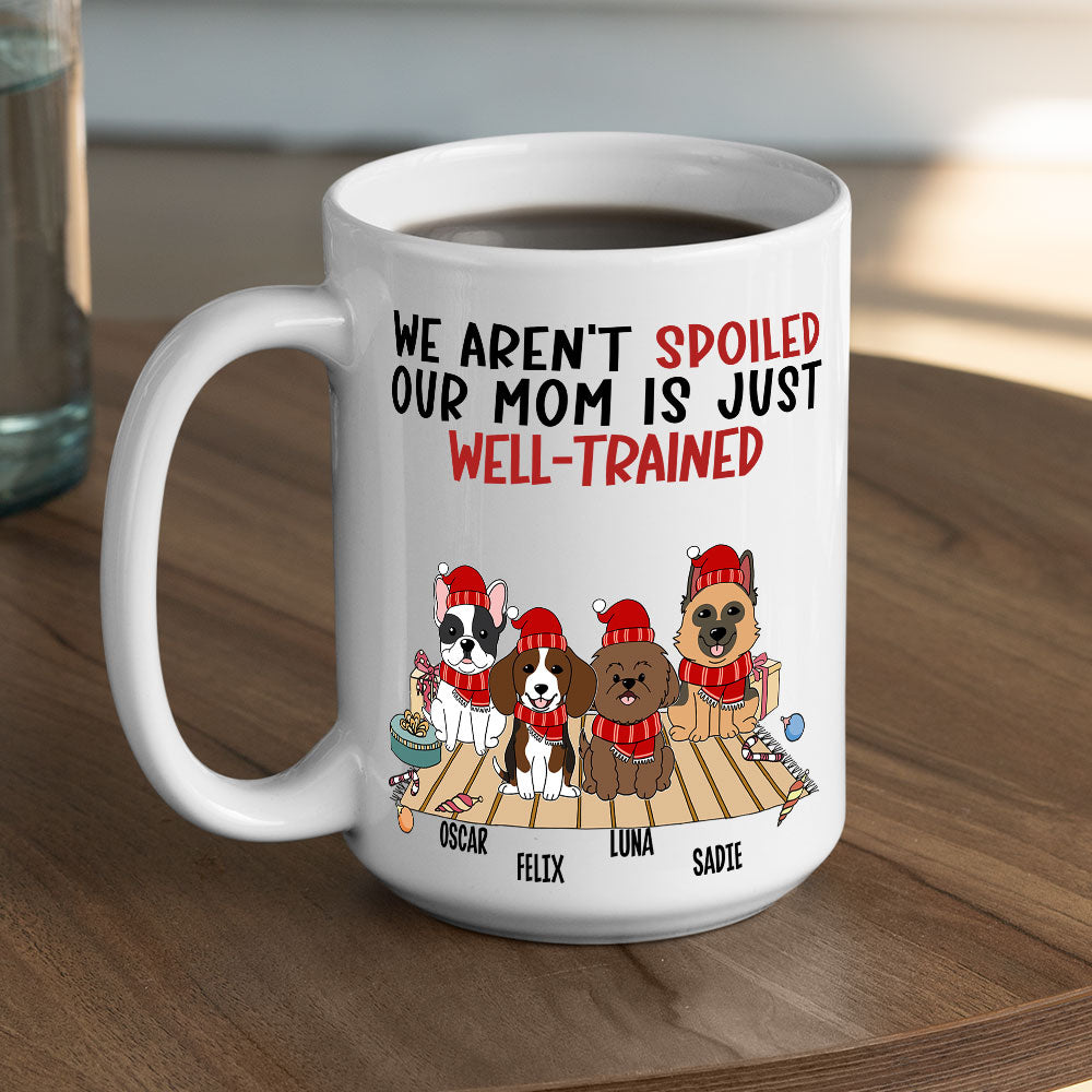 Well Trained Mom - Custom Personalized Coffee Mug for Pet Lovers
