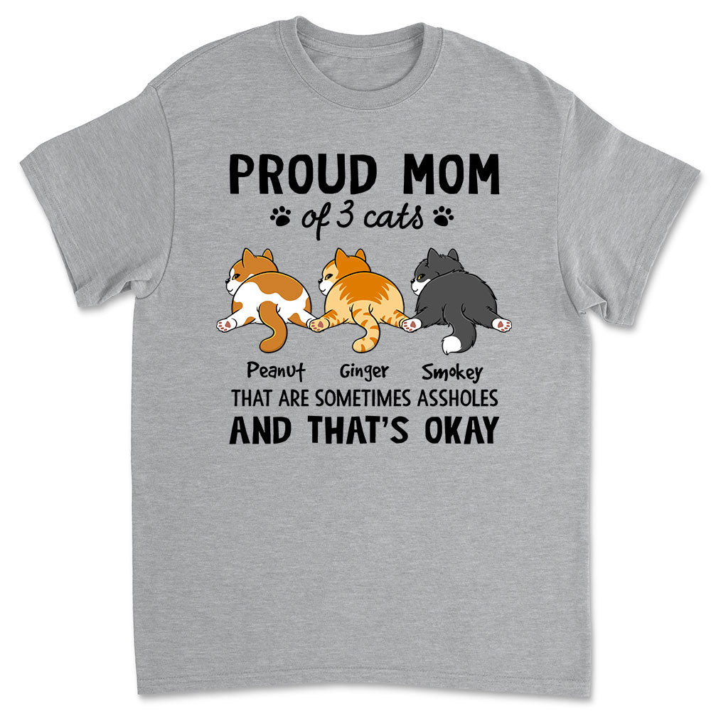 Proud Cat Mom Personalized Unisex Custom T-shirt - Ideal Gift for Pet Lovers
