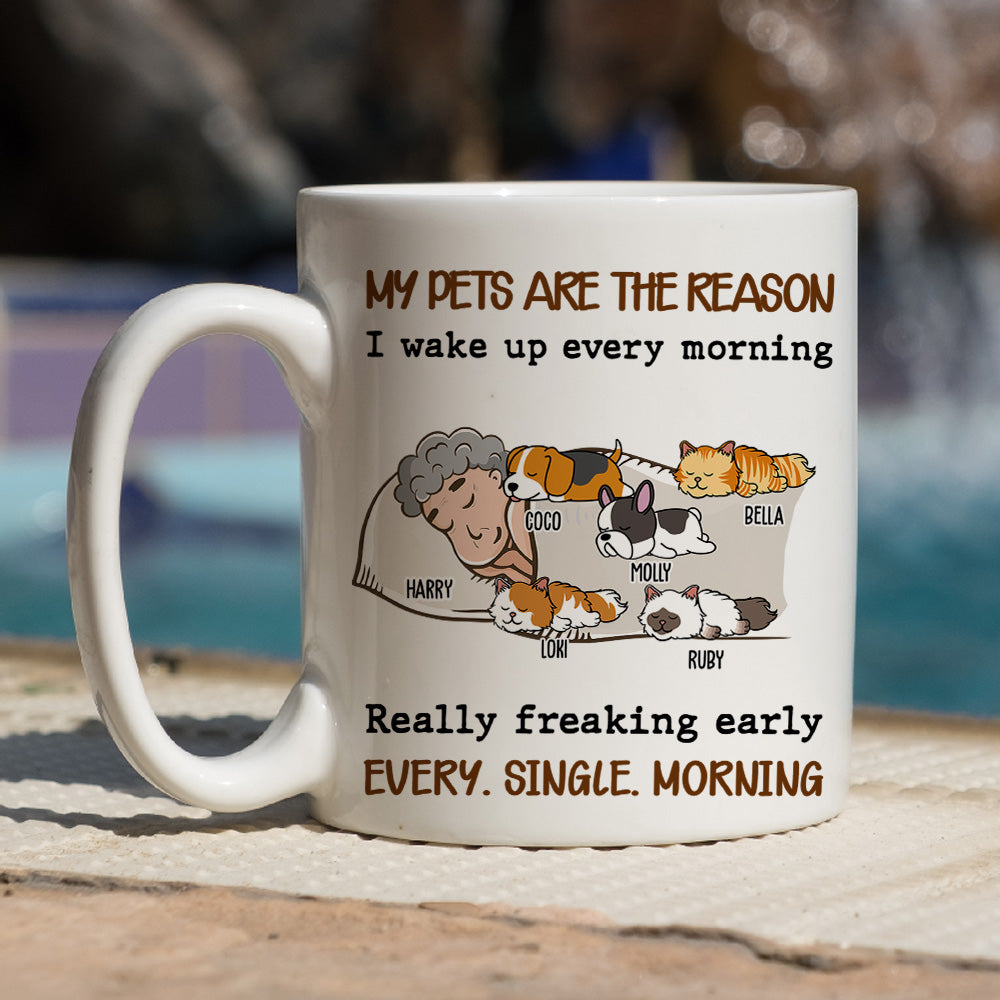 Personalized 'My Pet Is The Reason' Custom Coffee Mug - Ideal Gift for Pet Lovers