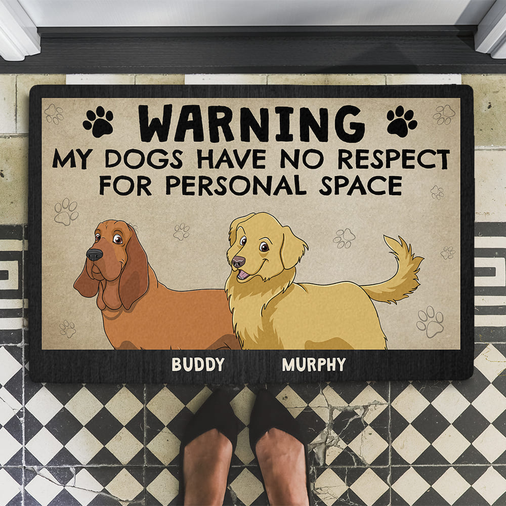 Customizable Personalized Pet Dog Picture Doormat for Your Space