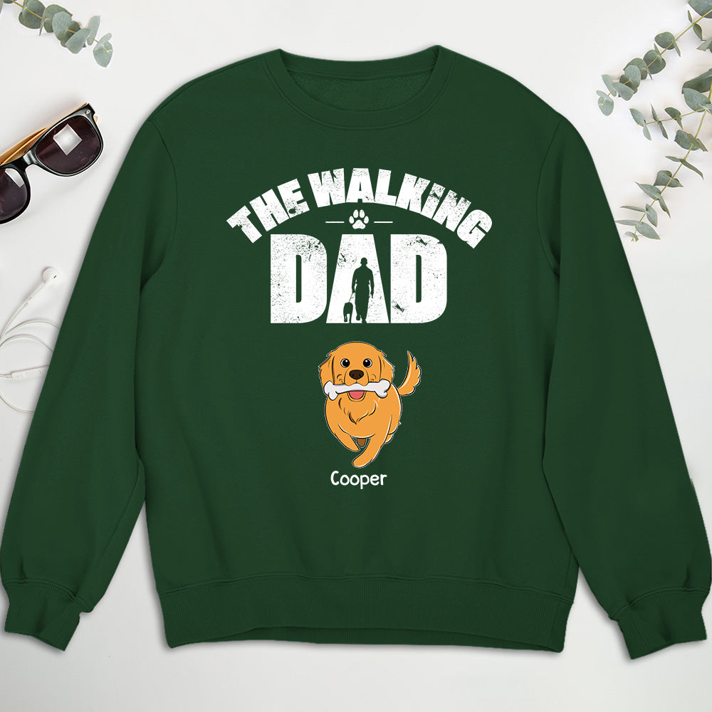 Personalized Walking Dog Custom Sweatshirt - Ideal Gift for Pet Lovers