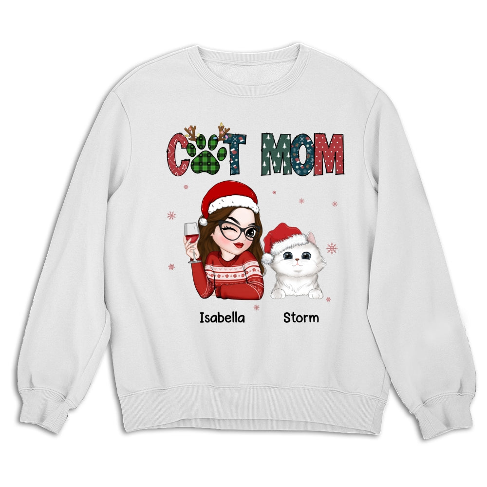 Personalized My Lovely Cat Mom Sweatshirt - Ideal Gift for Pet Lovers