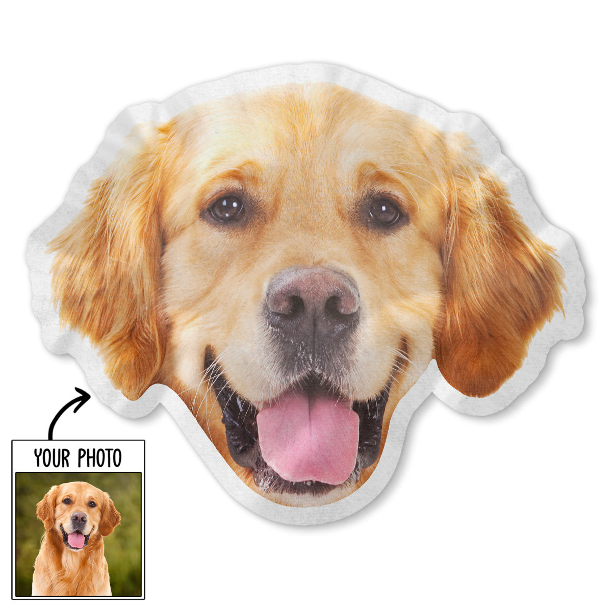 Personalized Custom Photo Pet Shaped Pillow - Unique Gift Idea