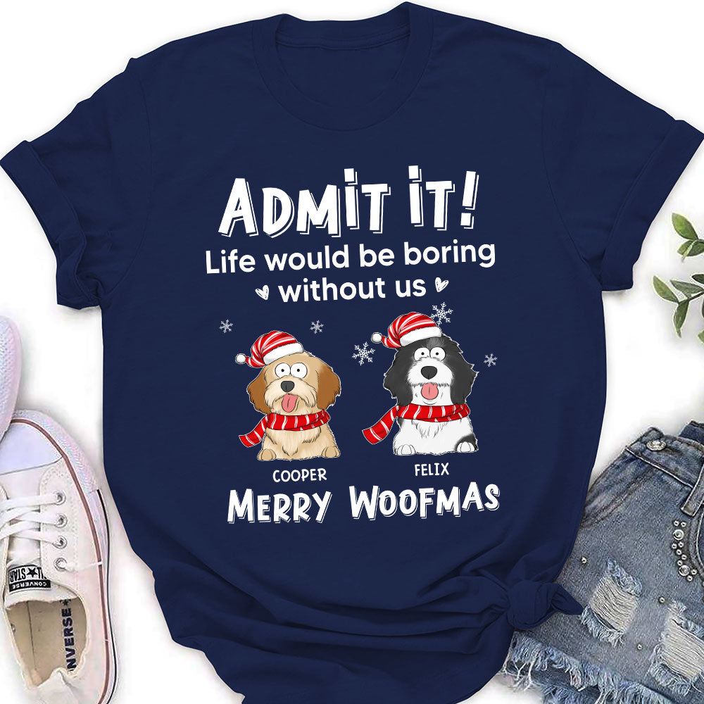 Funny Peeking Admit - Customizable Personalized Women's Pet Lover T-shirt