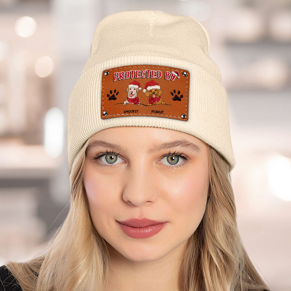 Personalized Dog-Protected Christmas Baby Beanie
