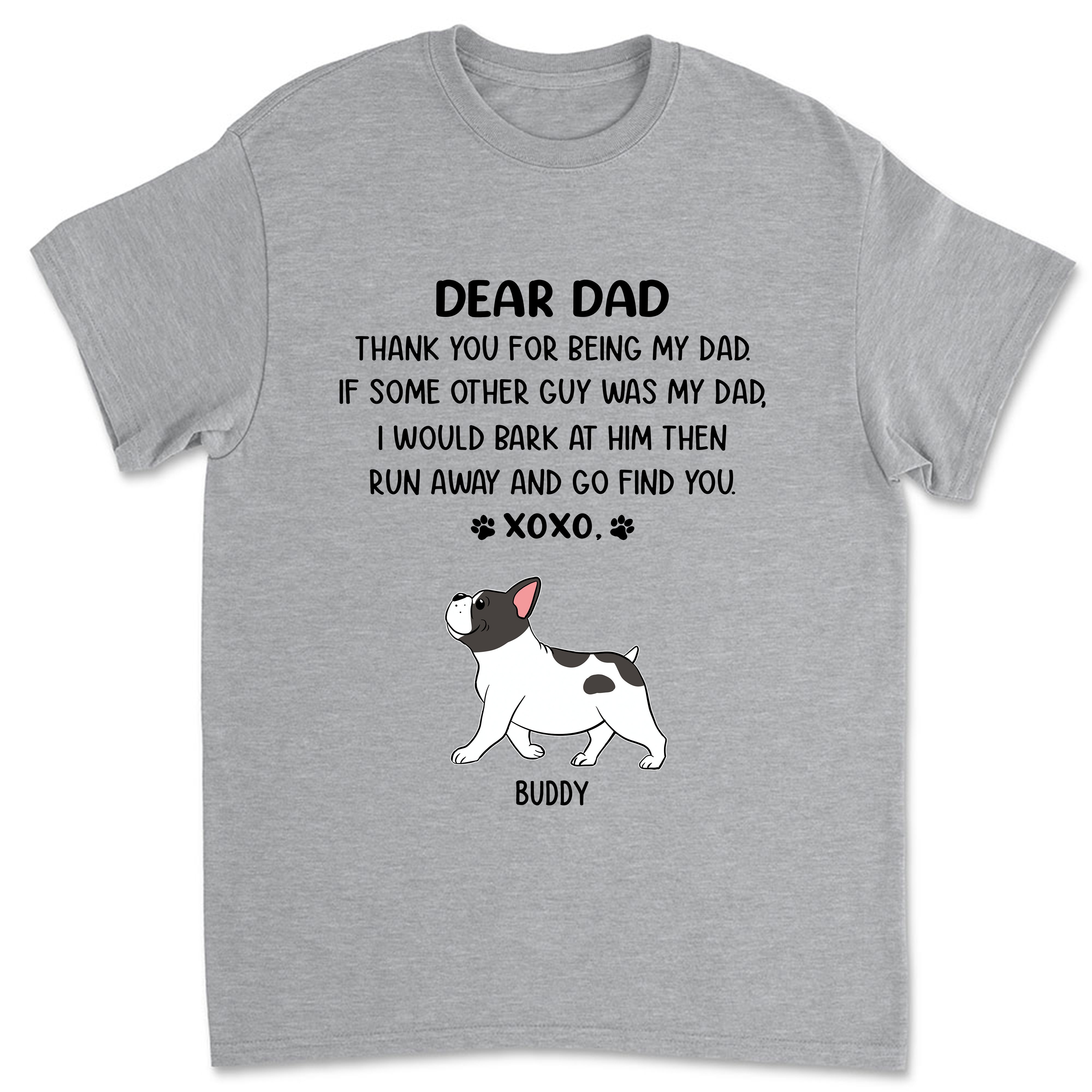 Dear Mom Xoxo - Customizable Unisex Personalized T - shirt for Pet Lovers