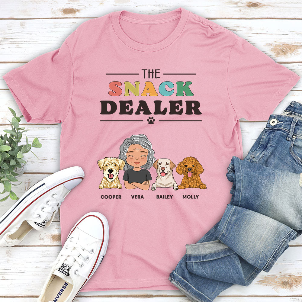 The Snack Dealer 2 - Customizable Unisex Personalized T-shirt for Pet Lovers