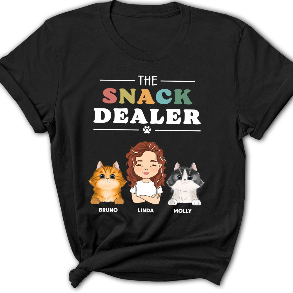 Personalized Custom Women's Pet Lover Snack Dealer T-shirt