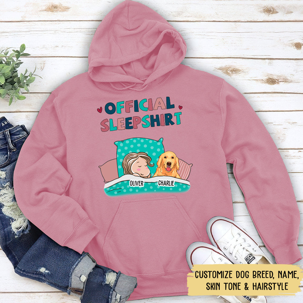 Personalized Custom Dog Official Sleep Hoodie - Ideal Gift for Pet Lovers