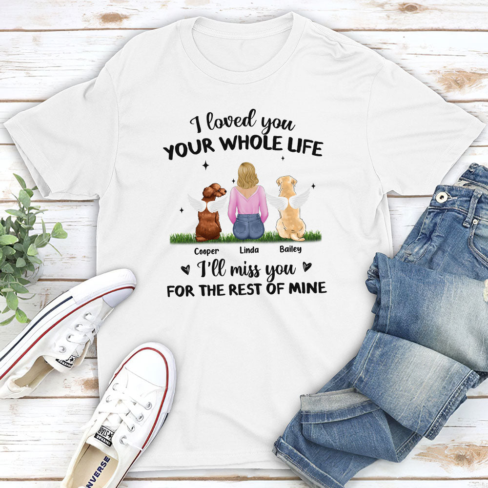 Personalized Custom Unisex Memorial T-shirt for Pet Lovers - The Rest Of Mine