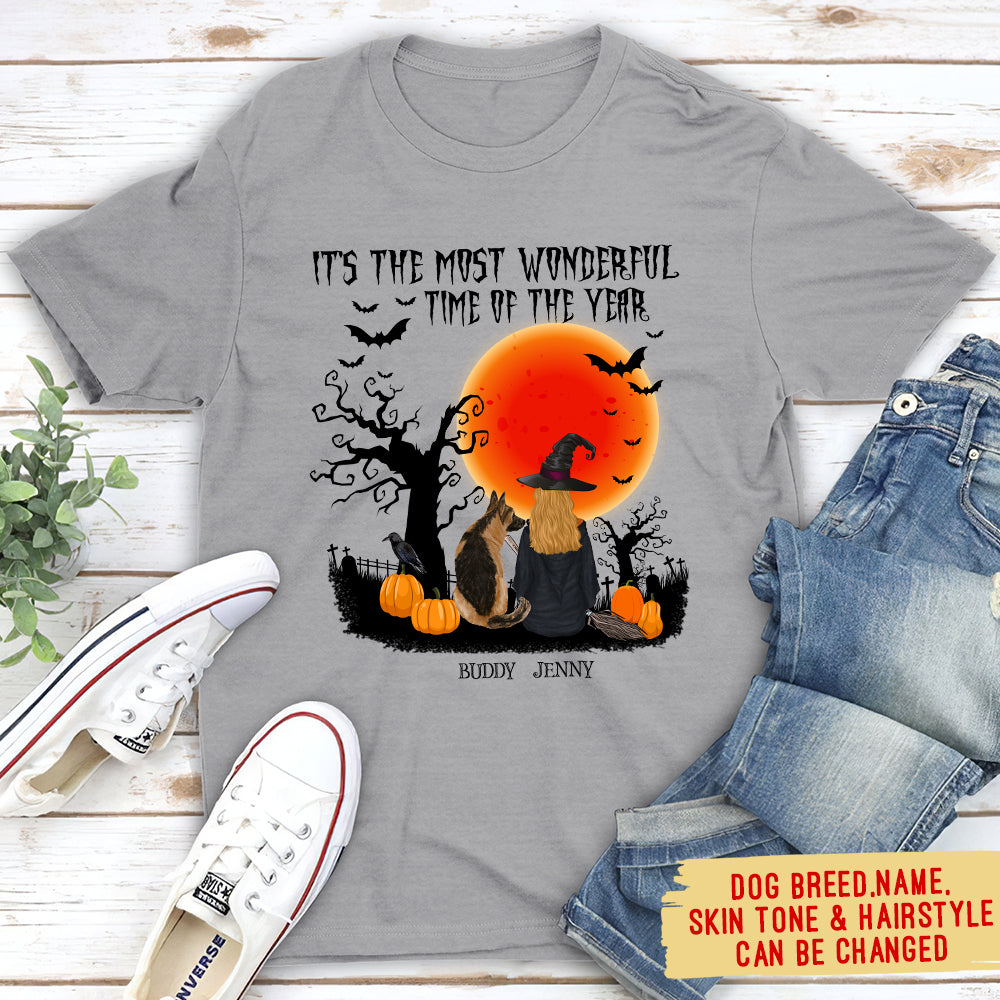 The Most Enchanting Time - Personalized Unisex Pet Lover T - shirt