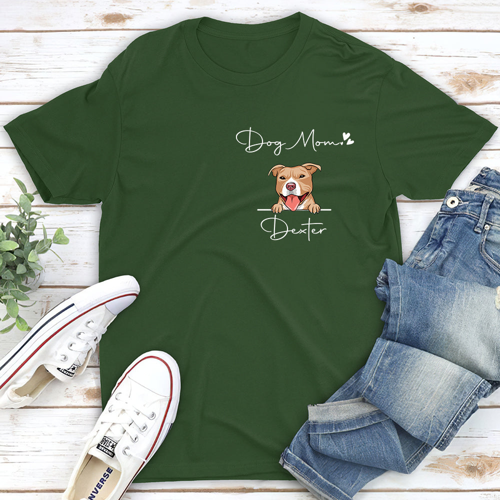Personalized Custom Unisex Dog Mom Valentine T-shirt - Ideal Gift for Dog Lovers
