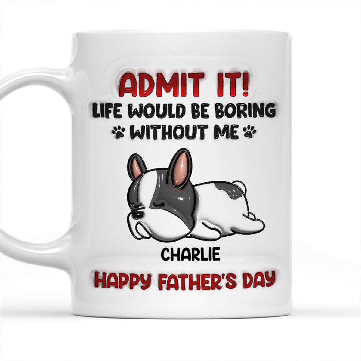 Admit It! Personalized 3D Inflated Effect Custom Ceramic Mug
