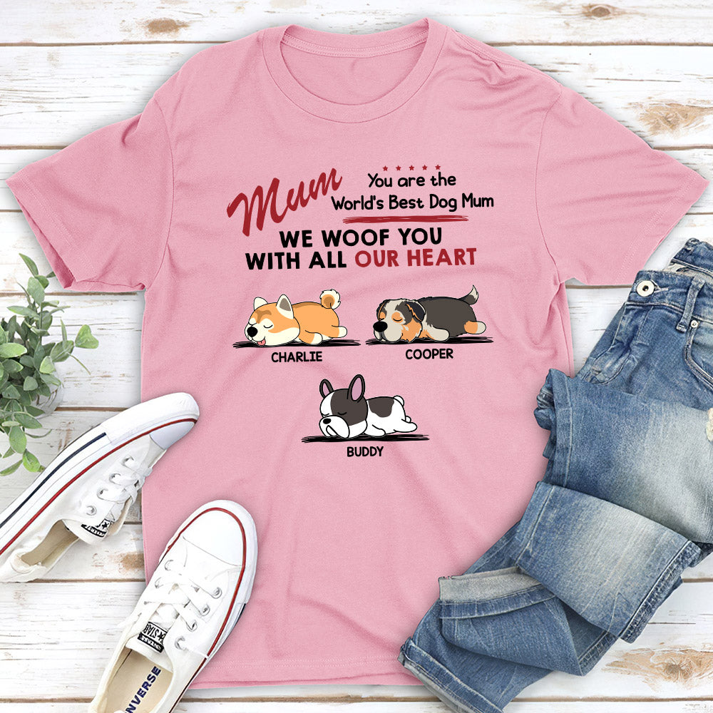 Woof All Heart - Customizable Unisex Personalized Pet Lover T-shirt