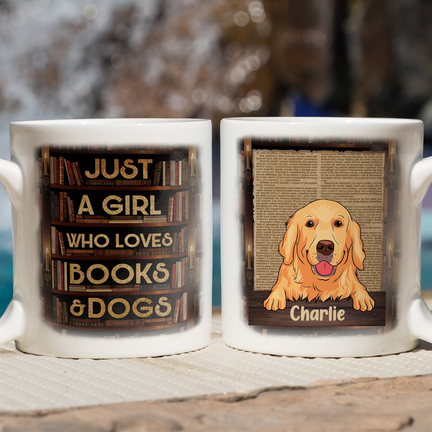 Just A Girl - Customizable Personalized Coffee Mug for Pet Lovers