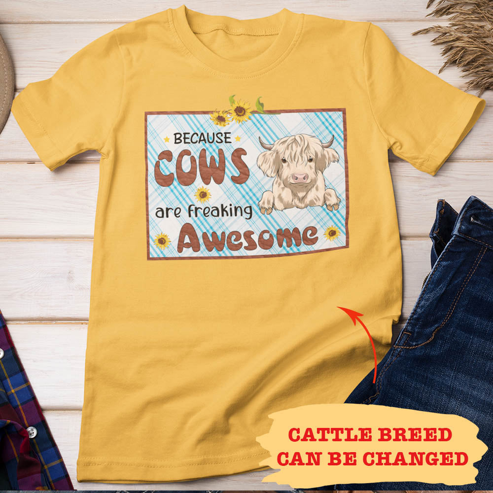 Awesome Personalized Unisex T-shirt for Cow - Loving Pet Lovers