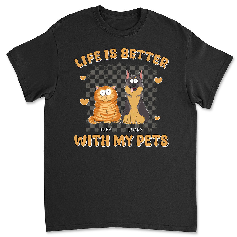 Personalized Unisex Pet Lover T-shirt - Enhance Your Life with Pets