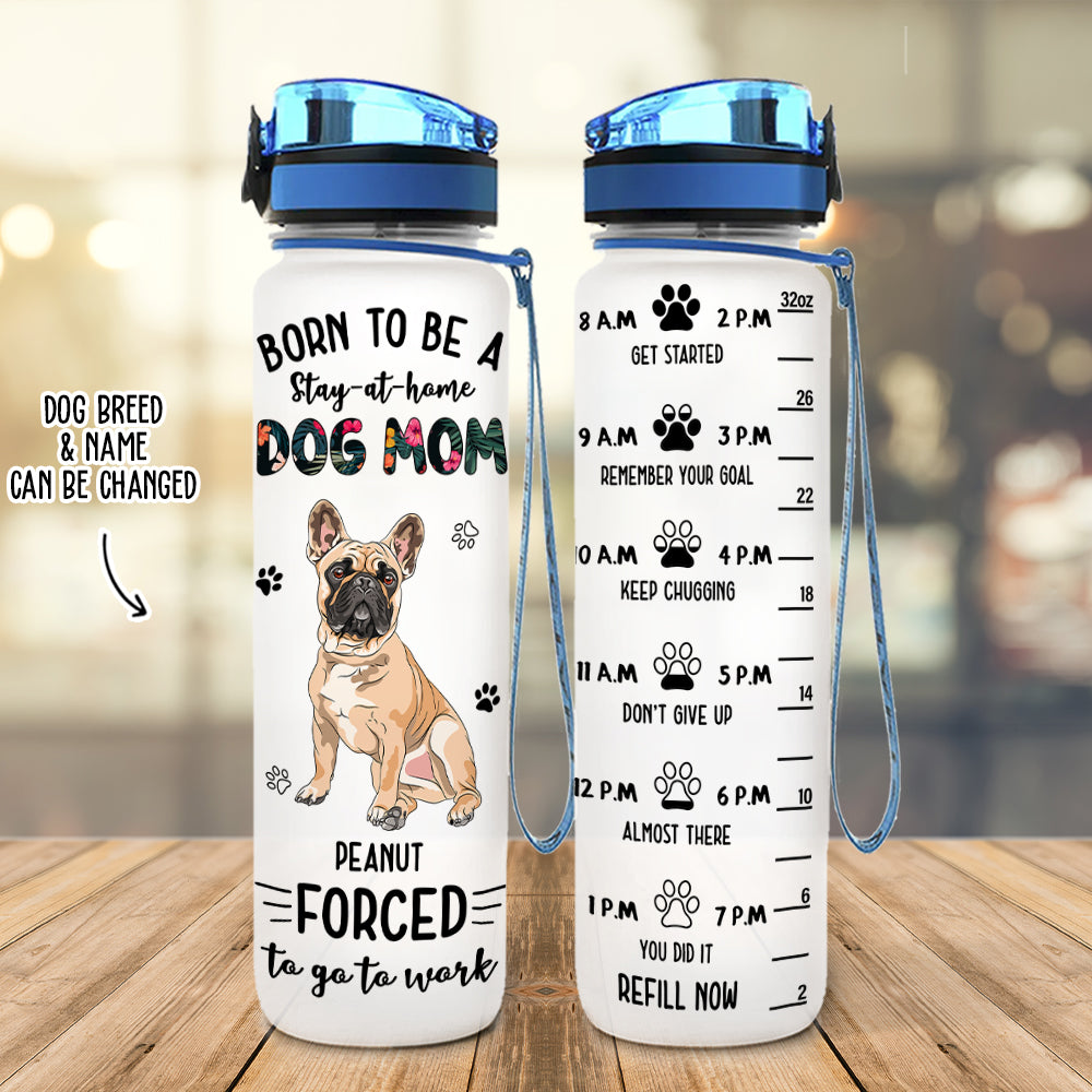 Personalized Time - Marked Water Tracker Bottle: Ideal for Work and Pet Lovers