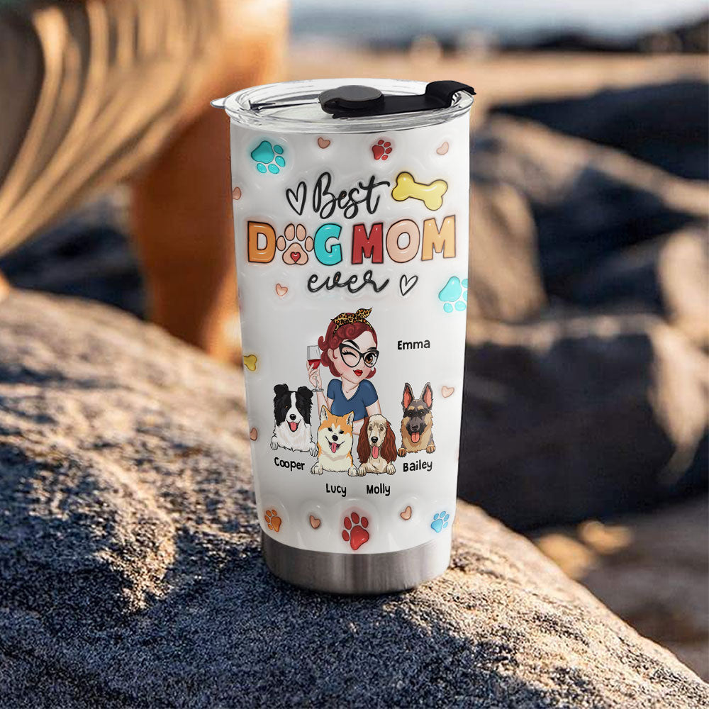 Customizable 3D Inflated Effect Tumbler for Dog Moms