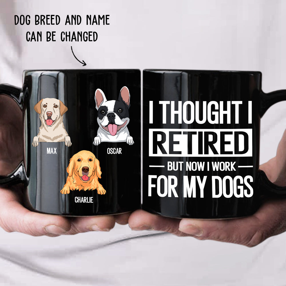 Customizable Personalized Coffee Mug - Ideal Gift for Dog Lovers