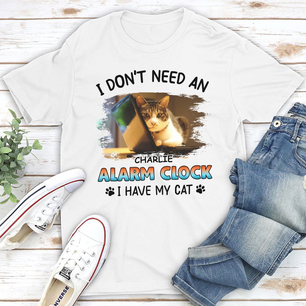 Personalized Unisex Alarm Clock Design T-shirt - Ideal Gift for Pet Lovers