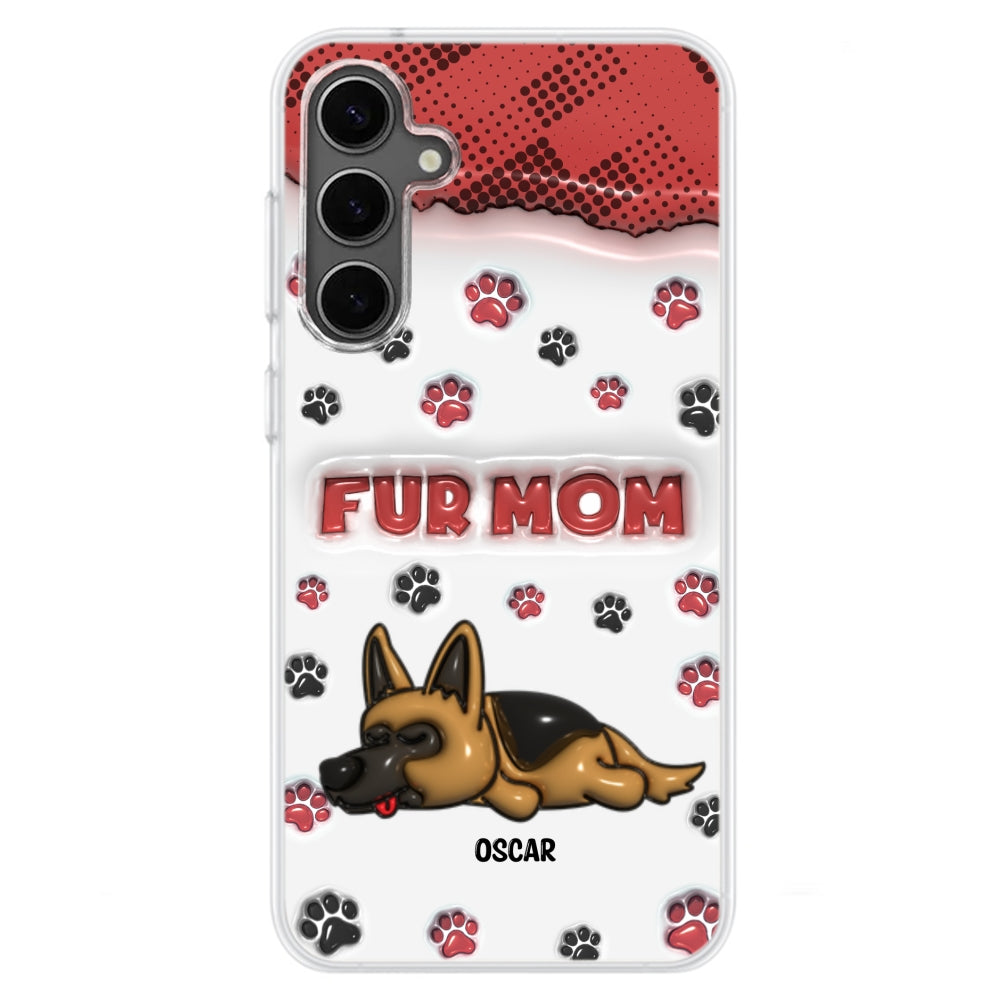 Personalized 3D Inflated Effect Phone Case - Show Your Love for Fur Moms