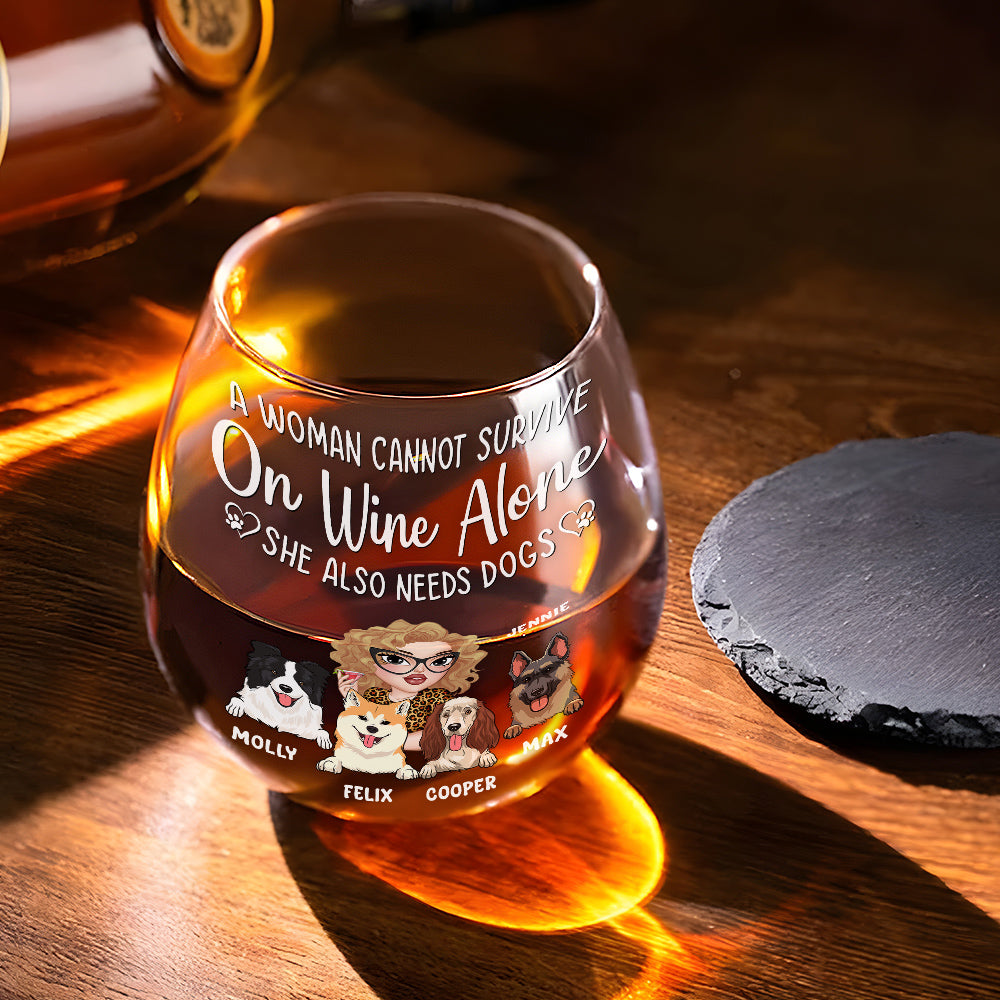 Personalized Custom Wine Glass: A Must - Have for Women Who Love Wine and Dogs
