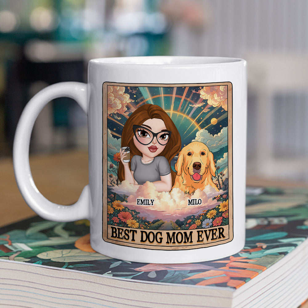 Personalized Tarot Dog Mom Custom Coffee Mug - Perfect Gift for Loved Ones