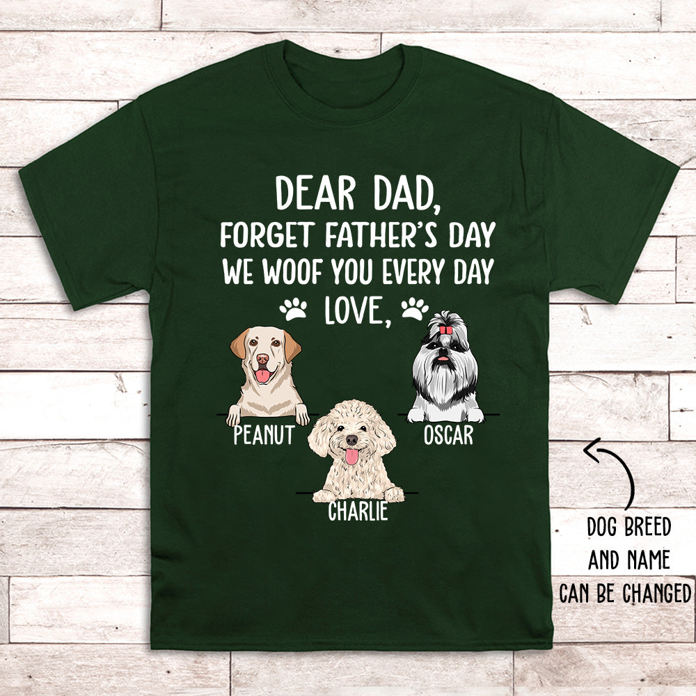 I Woof You - Customizable Premium Unisex Dog Dad T-shirt