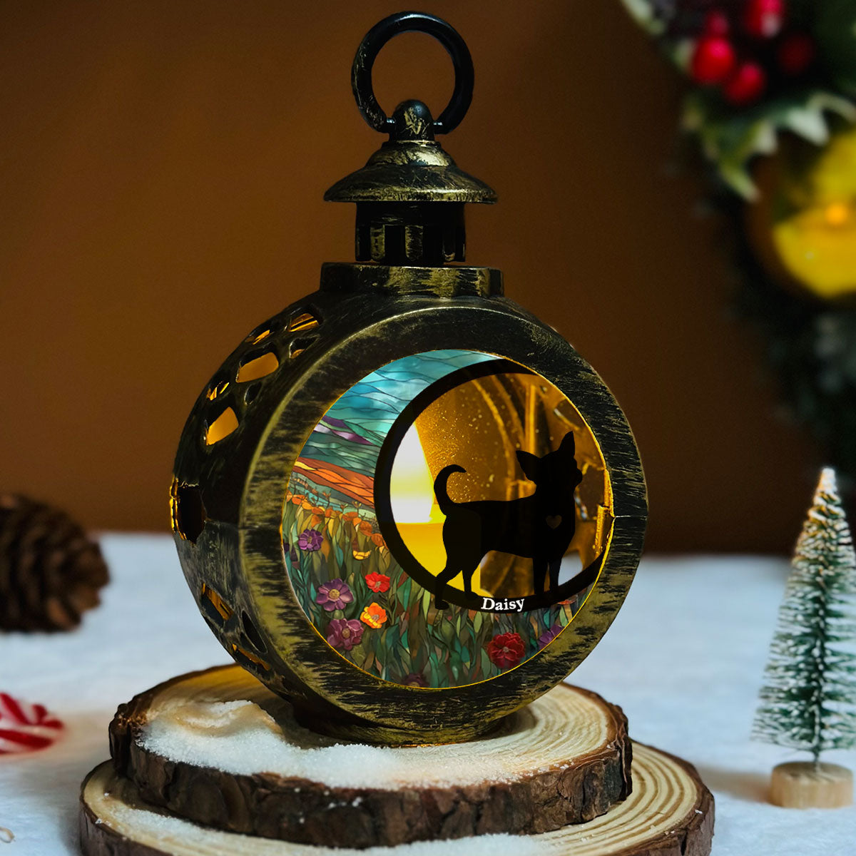 Heartwarming Personalized Custom Christmas Lantern - Don't Cry Over Christmas Endings