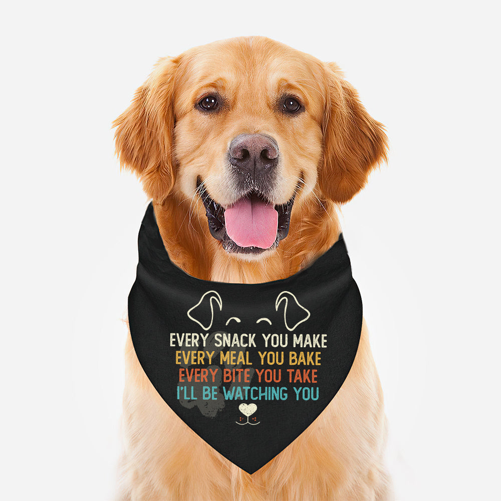 Stylish 'I'll Be Watching You' Dog Bandana - Perfect Gift for Your Furry Friend