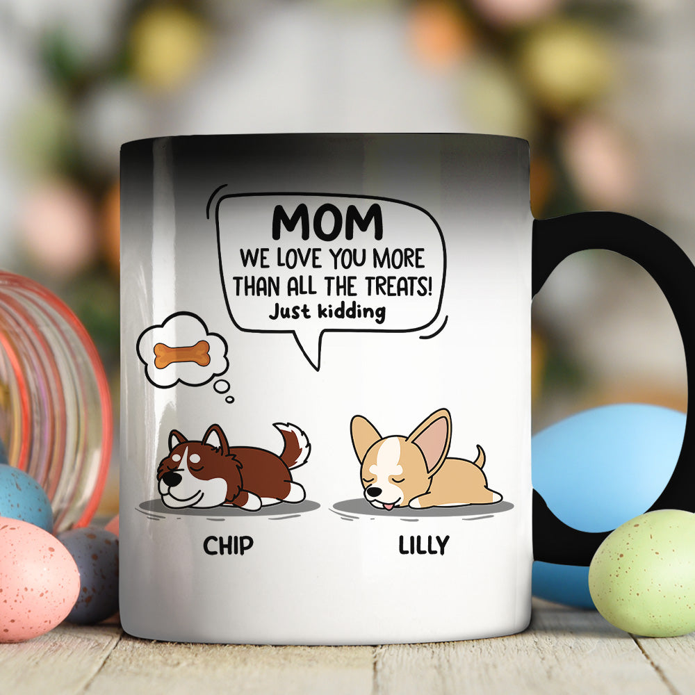 Just Kidding - Personalized Custom Color - Changing Mug: Ideal Gift for Pet Lovers