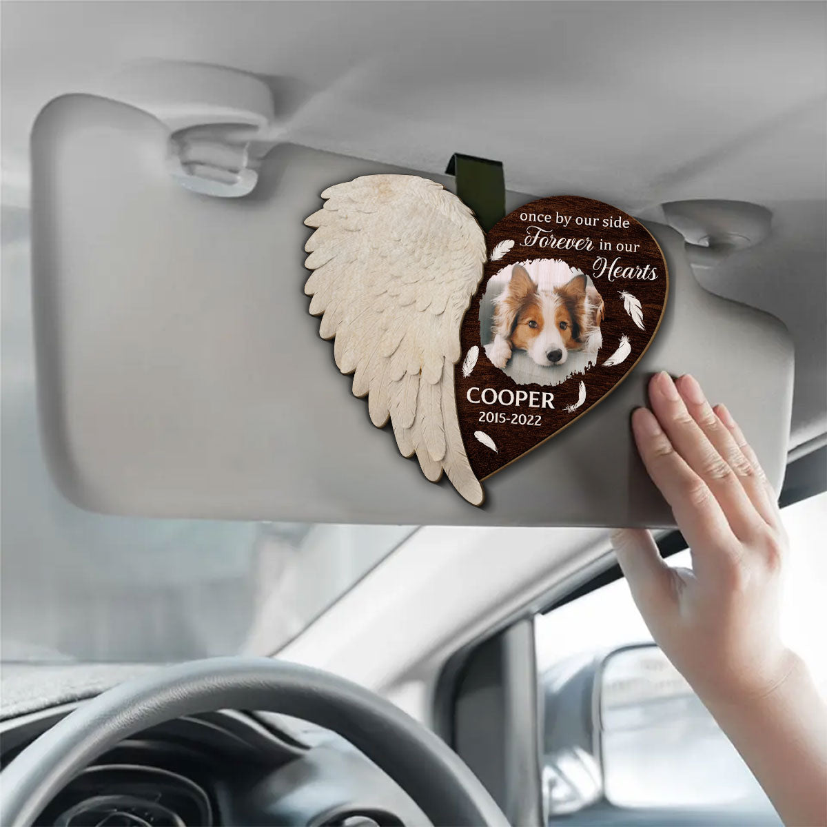 Always By Your Side - Personalized Custom Car Visor Clip for Stylish and Convenient Travel