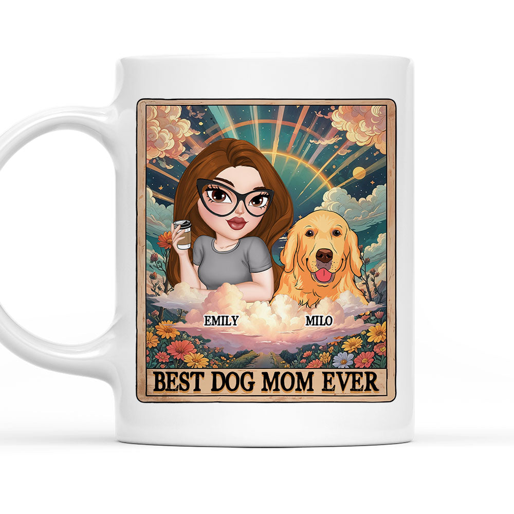 Personalized Tarot Dog Mom Custom Coffee Mug - Perfect Gift for Loved Ones
