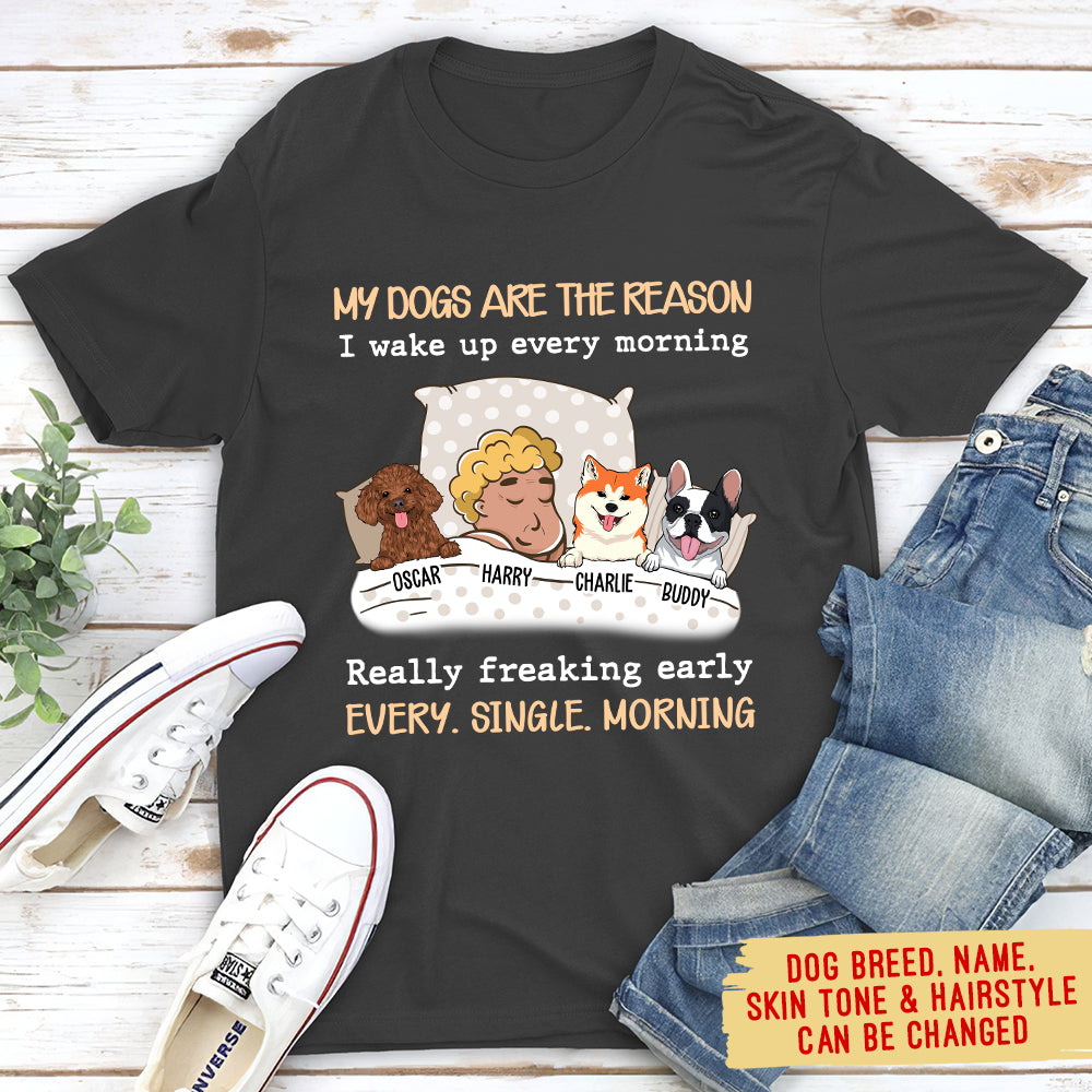 Personalized Unisex 'My Dog Is The Reason' T-shirt - Ideal Gift for Pet Lovers
