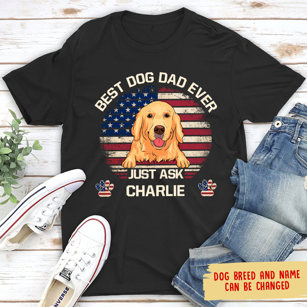 American Best Mom/Dad - Customizable Personalized Unisex T-shirt for Pet Lovers