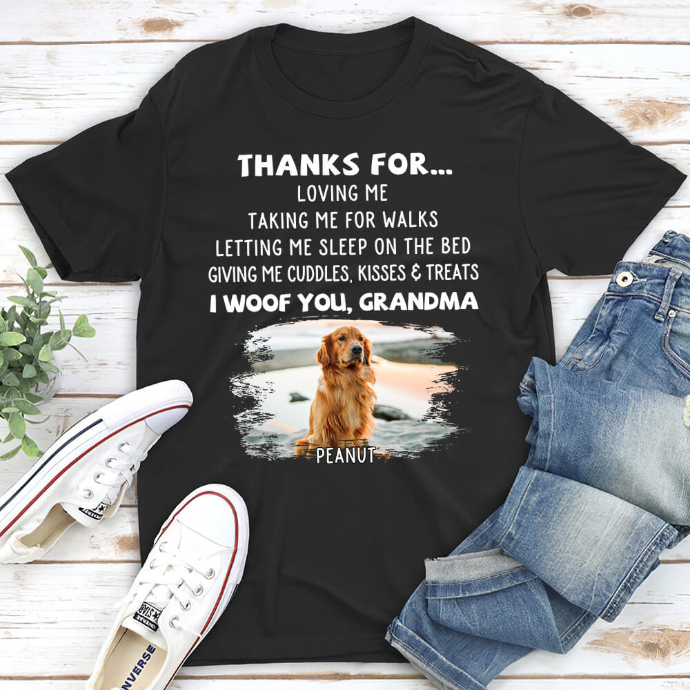 Personalized Custom Unisex Dog Appreciation Photo T-shirt - Ideal Gift for Pet Lovers