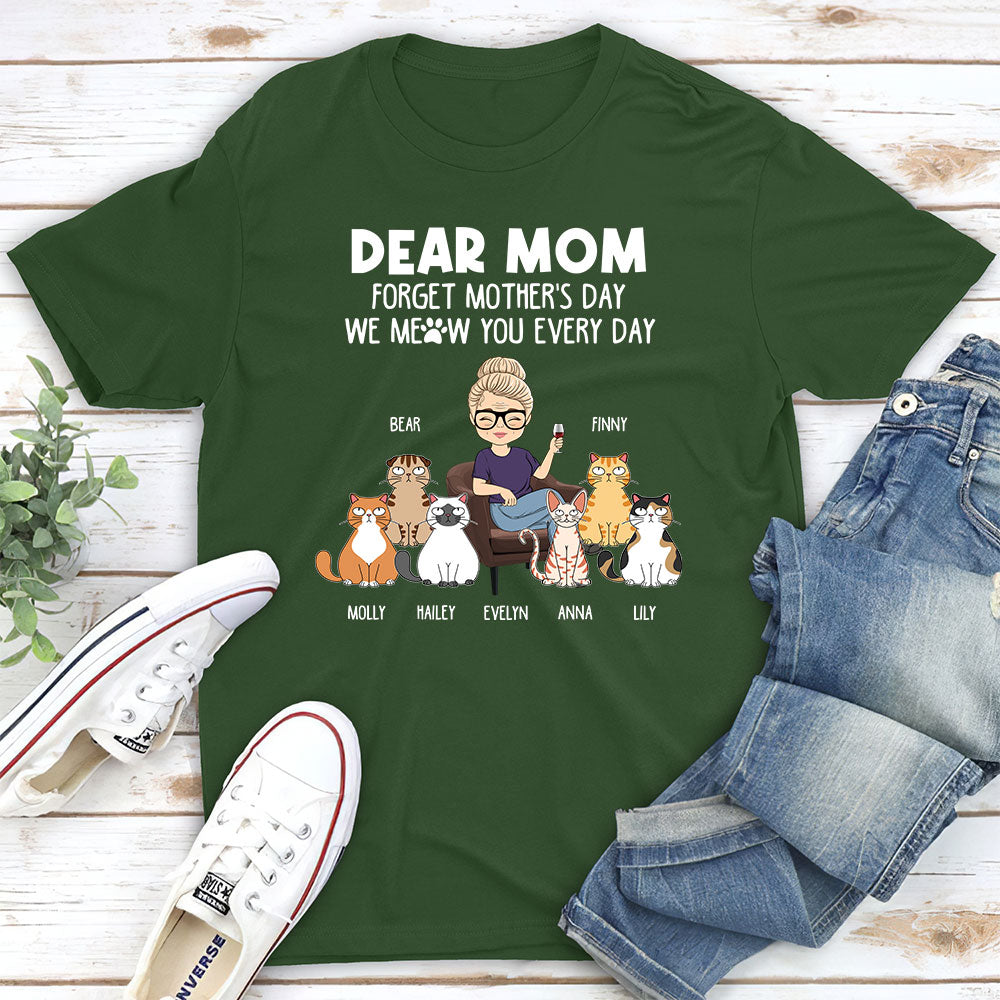 Daily Meow Personalized Unisex T-shirt - Ideal Gift for Pet Lovers