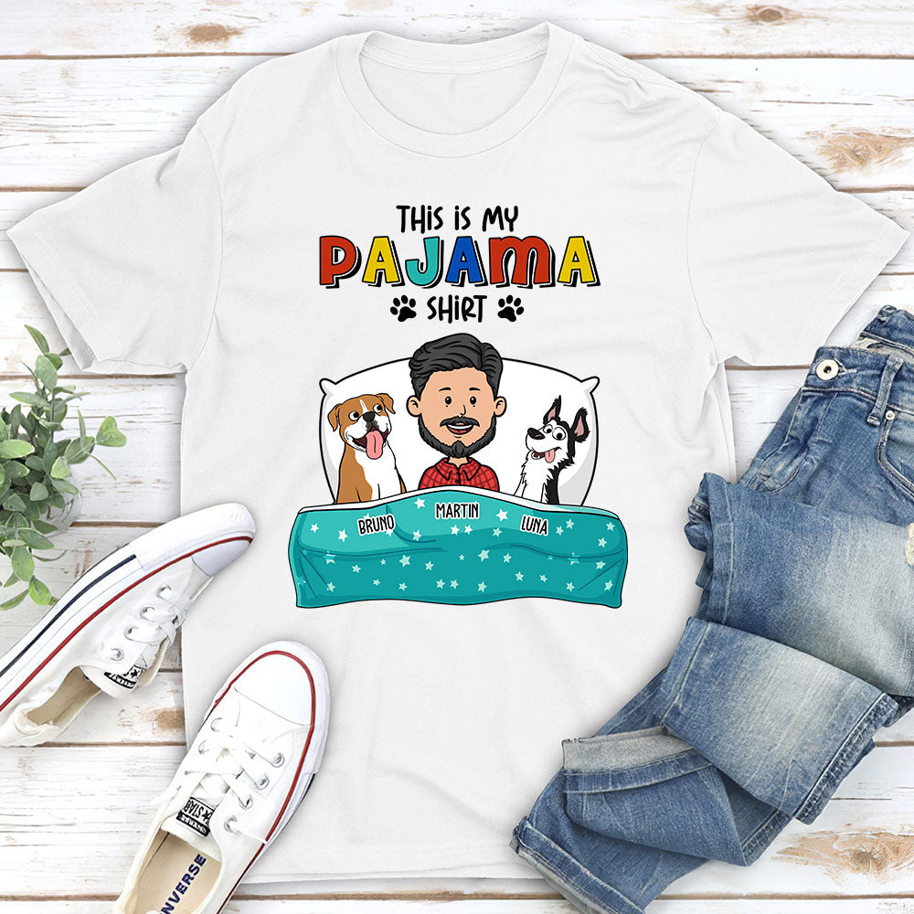 Personalized Unisex Pajama Dog T-shirt - Ideal Gift for Pet Lovers