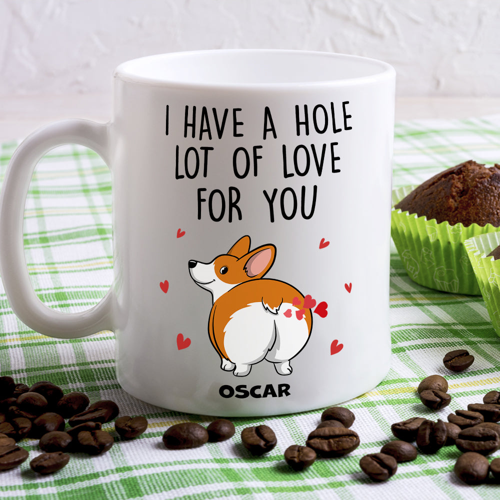 A W-Hole Lot - Customizable Personalized Coffee Mug for Pet Lovers