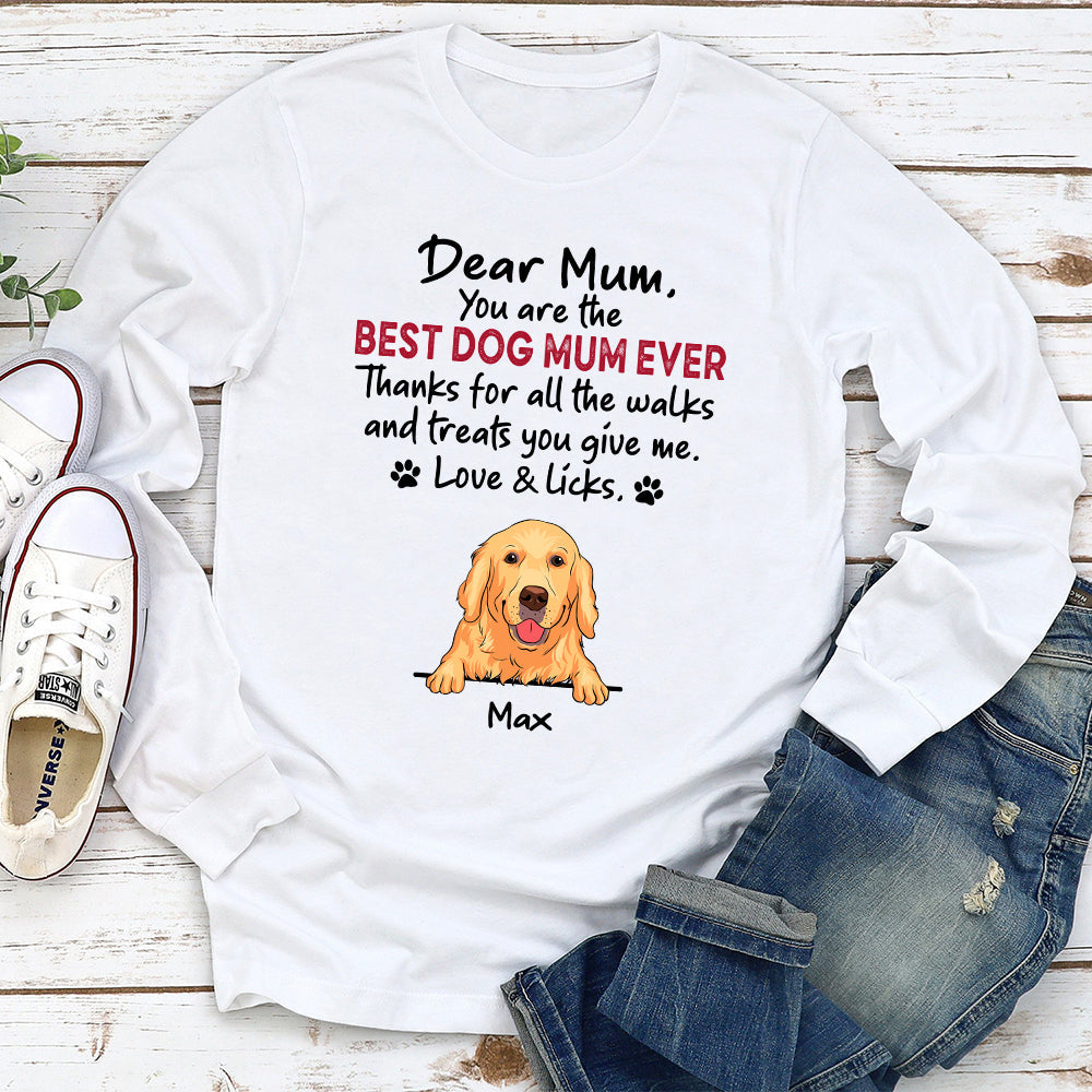 Walks And Treats - Customizable Personalized Long Sleeve Pet Lover T-shirt