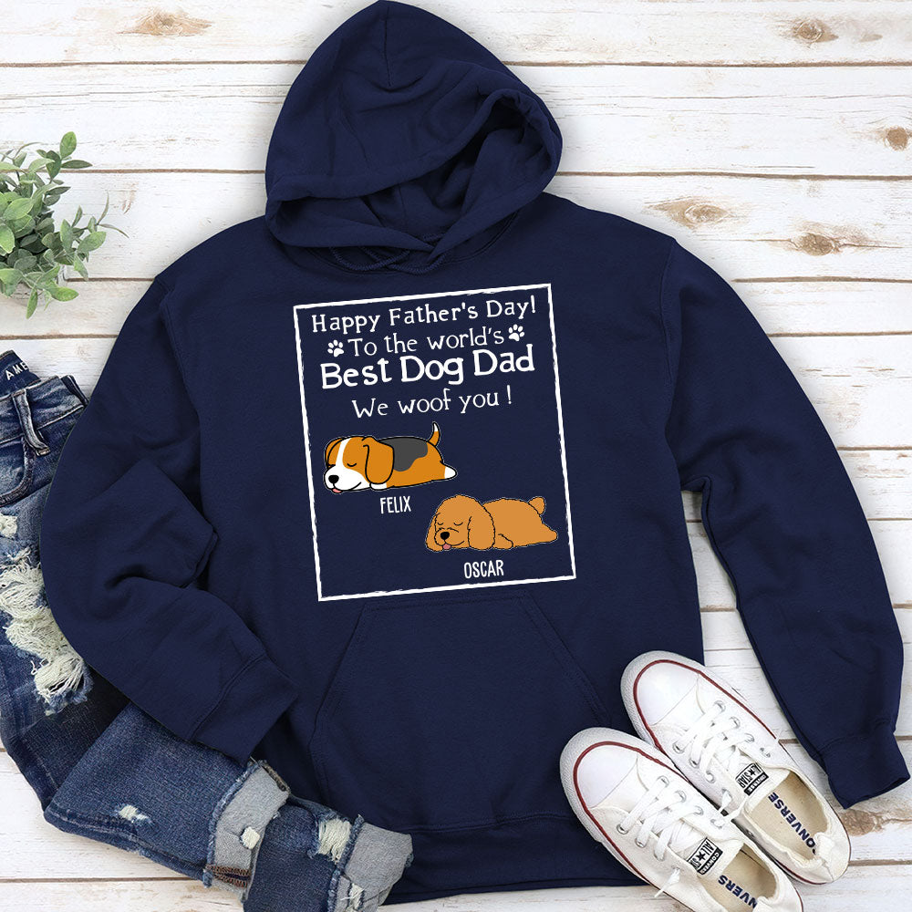 Best Woof! Personalized Custom Hoodie for Dog Dads - The Ultimate Gift
