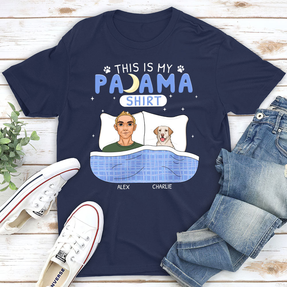 Personalized Custom Unisex Pajama T-shirt - Ideal Gift for Pet Lovers