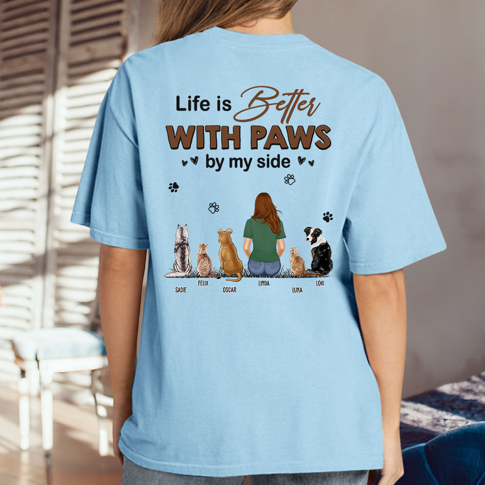 Paws By My Side - Customizable Unisex Personalized Pet Lover T-shirt