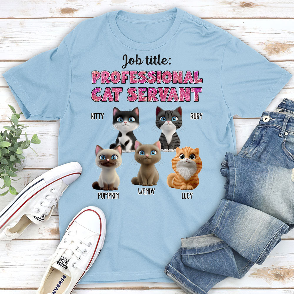 Cat Servant New Style - Customizable Unisex Personalized T-shirt for Pet Lovers