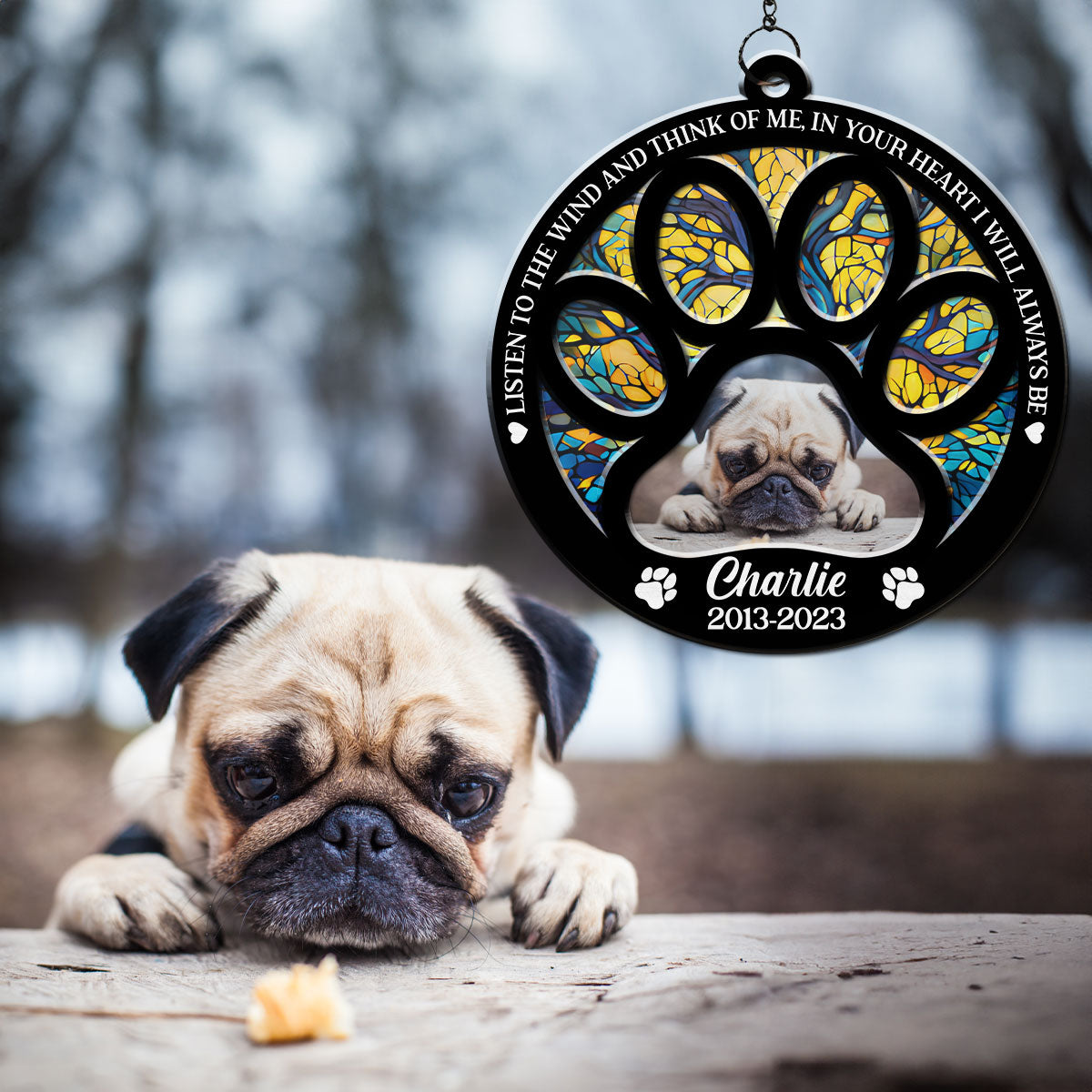 Personalized Wind - Inspired Custom Suncatcher for Special Occasions