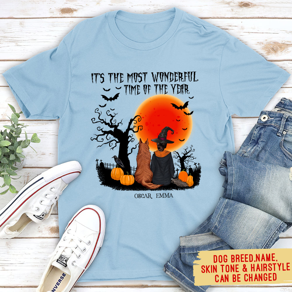 The Most Enchanting Time - Personalized Unisex Pet Lover T - shirt
