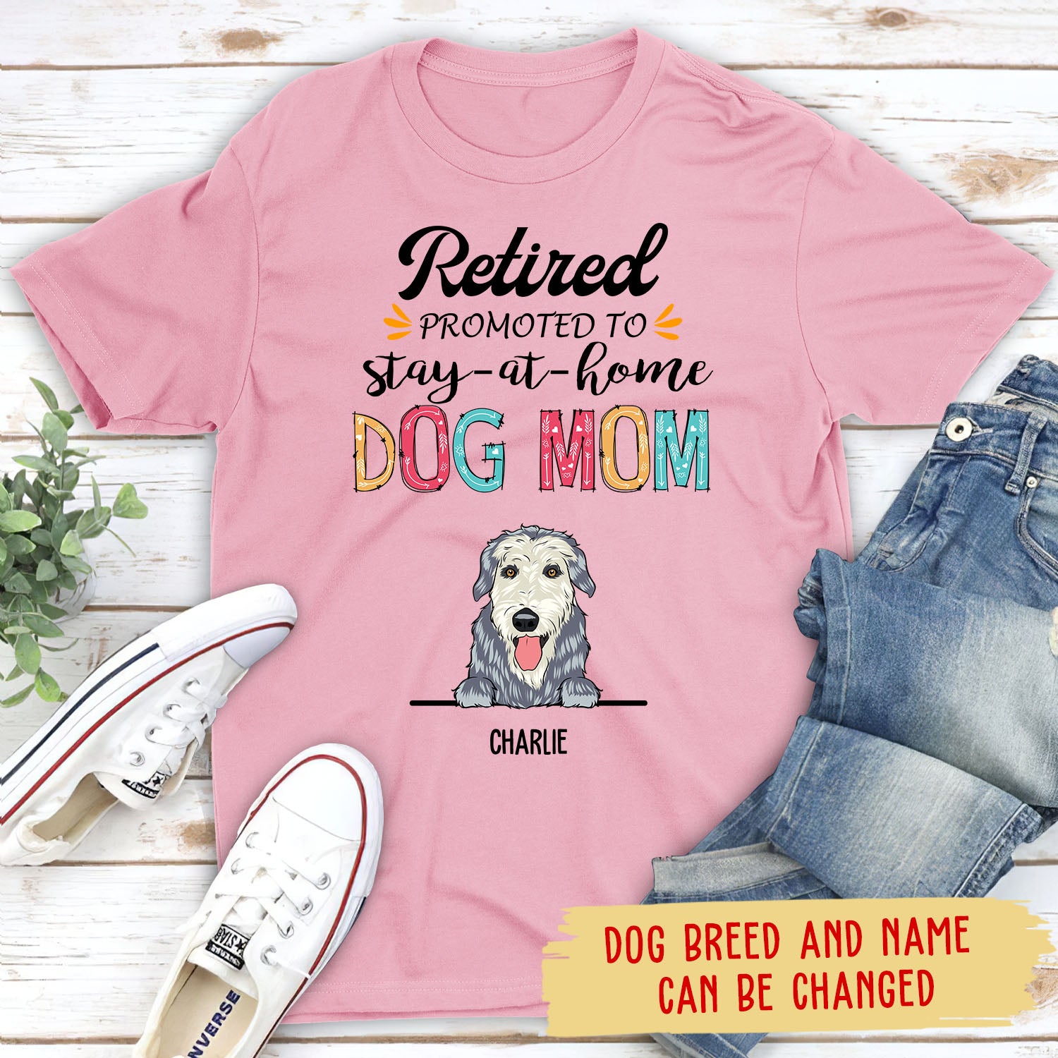 Retired Promoted To - Personalized Custom Unisex Pet Lover T-shirt