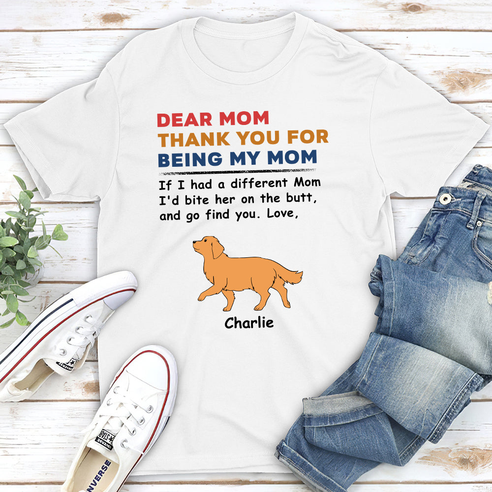 Customizable Unisex 'Dogs Bite Butt' Personalized T-shirt for Pet Lovers